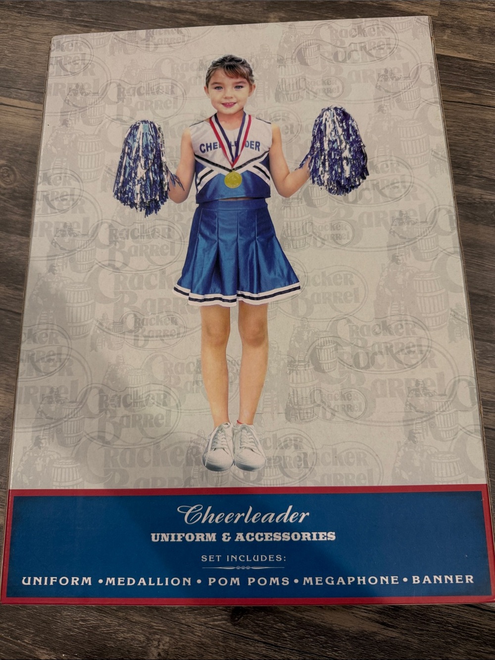 Cracker Barrel Blue Cheerleader Costume Accessory Kit